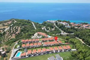 Вілла Dimitra з видом на море, Лутра, , Люксембург, Греція